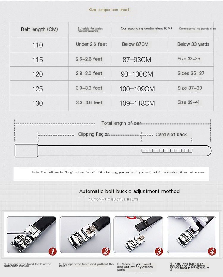 Men's Leather Belt - Image 4