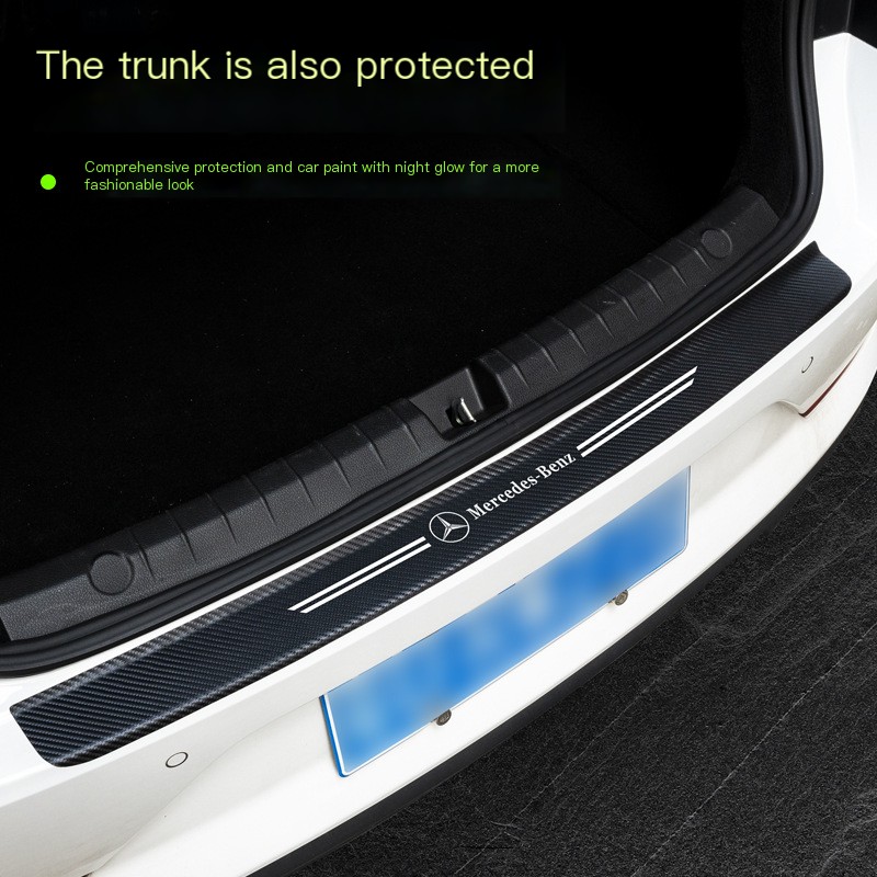 Kit Adesivo de Carbono de Soleira de Porta de Carro