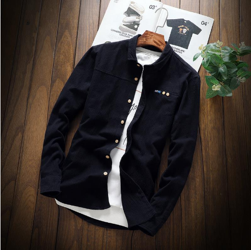 Men's Casual White Shirt Image 2