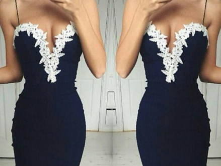 Floral Lace V-Neck Midi Dress - Side View