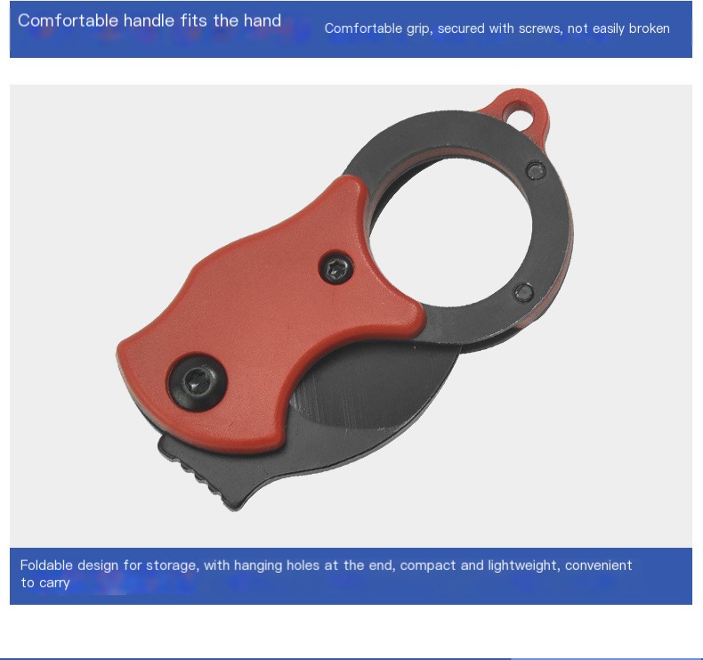 Red Portable Knife