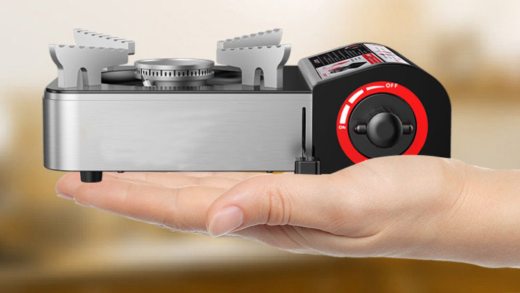 Mini Portable Gas Stove in Use
