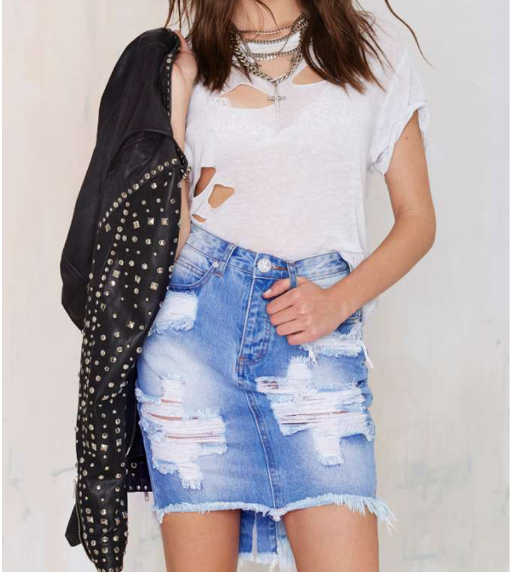 Denim Skirt Image 5
