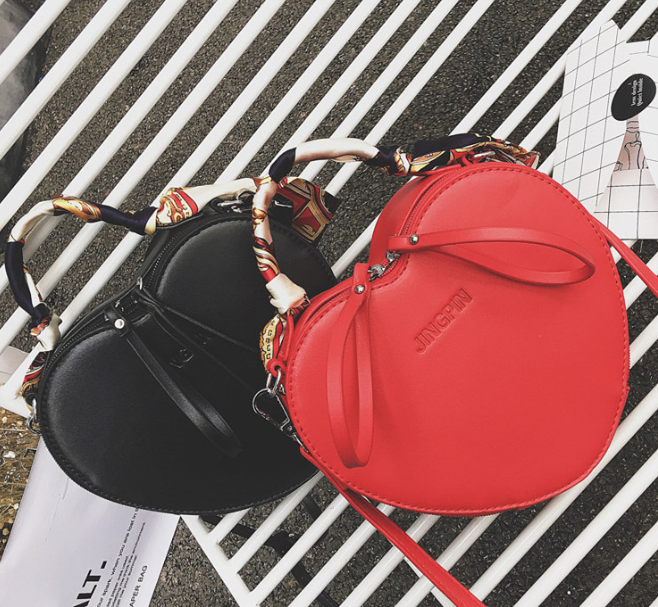 Red Heart Crossbody Bag