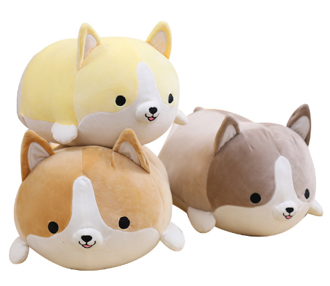 Plush Dog Pillow Image 1