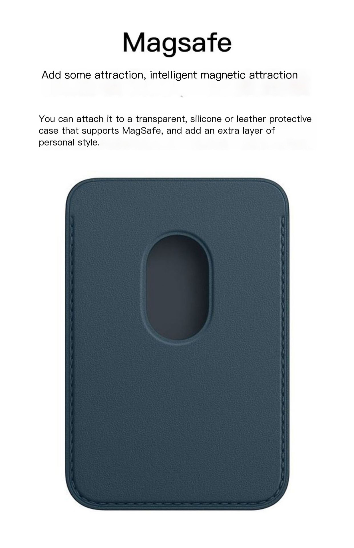 MagSafe Leather Card Holder in Use