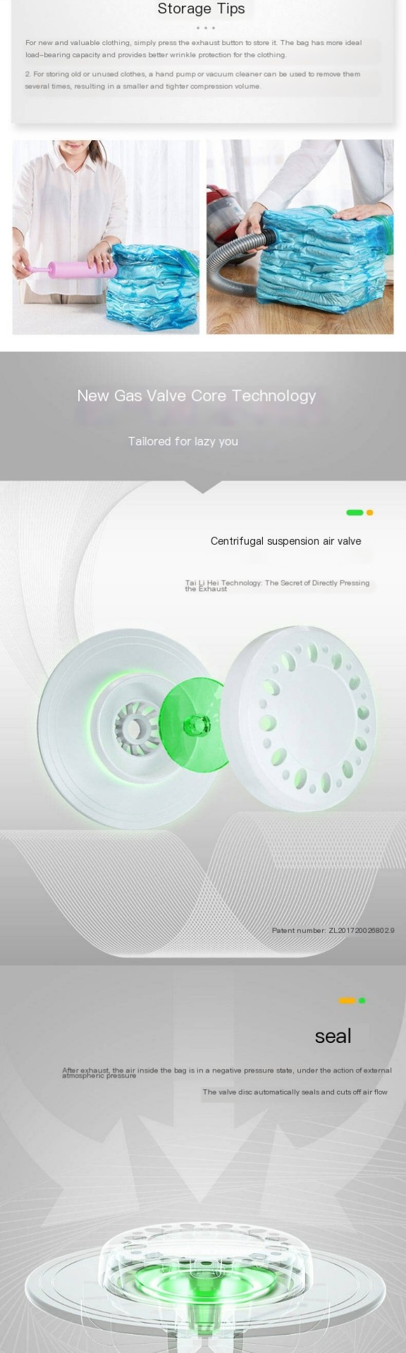 Multiple Sizes of Compression Bags