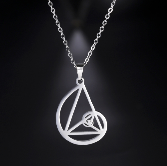 Geometric Triangle Necklace
