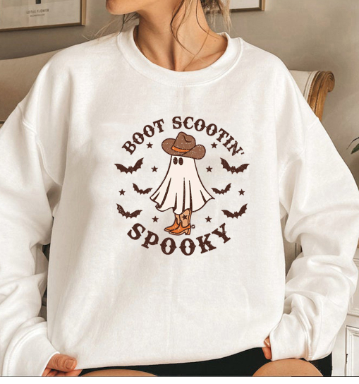 Boot Scootin Spooky Sweatshirt Image 7
