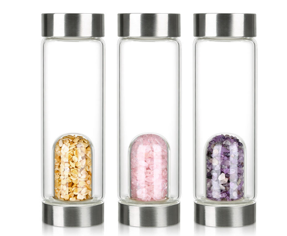 Natural Crystal U-Shaped Energy Cup