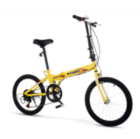 Selfree Folding Shifting Bike Female Male Adult Student Ultra-light Portable Folding Leisure Bike Twitter Bicicletta Pieghevole&&Red&&24*15(150-165cm) image