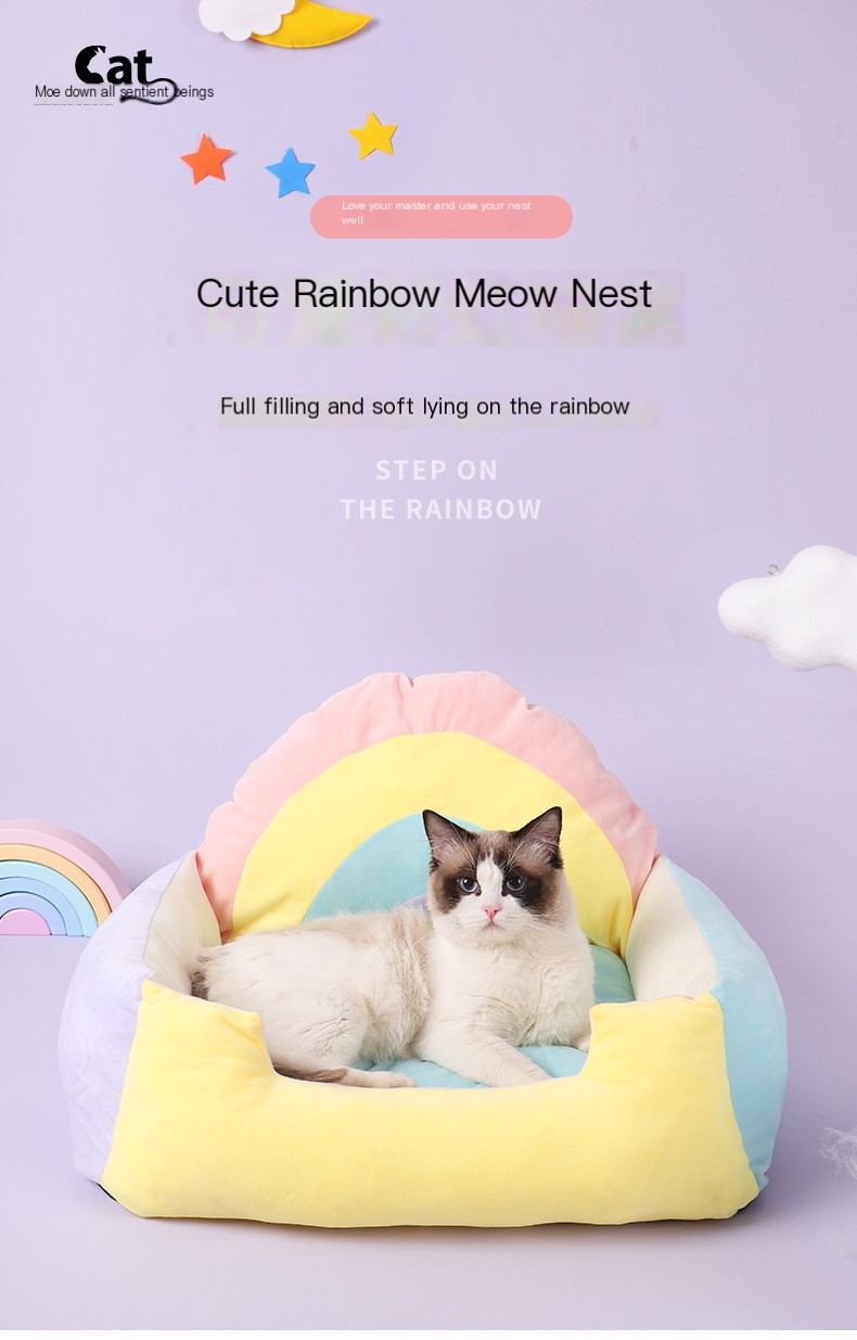 Rainbow Pet Sofa Image 1
