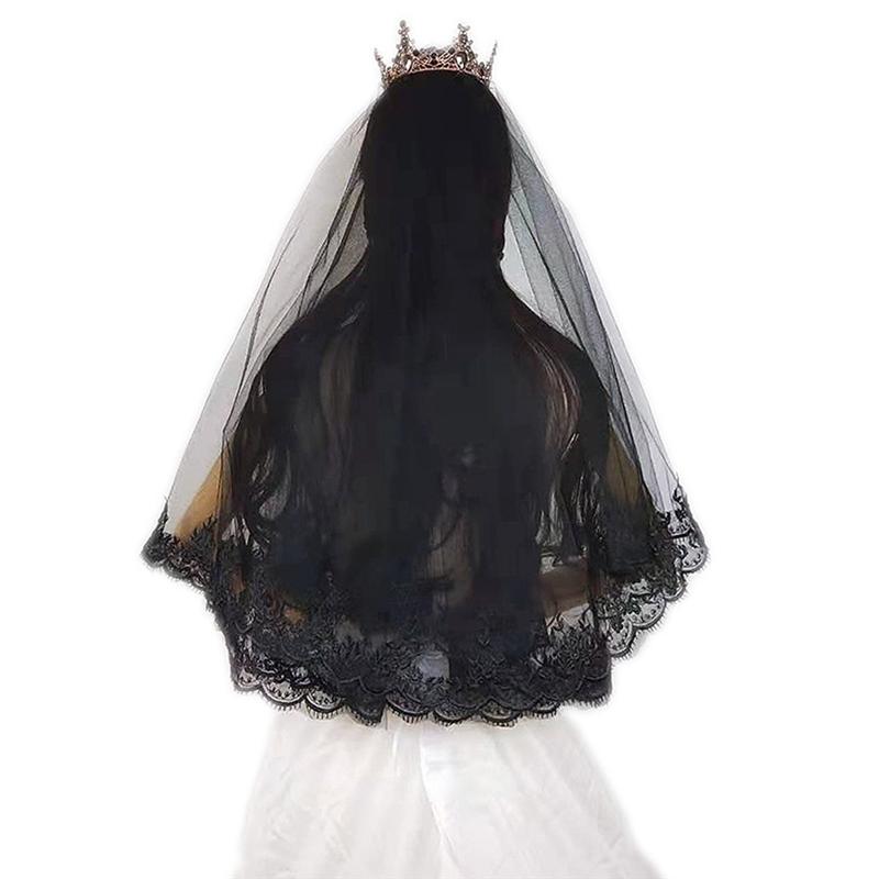 Black Bridal Veil