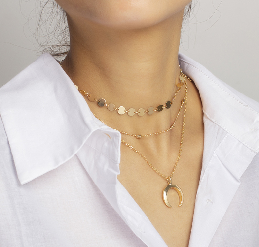 Multi-layer Choker Necklace Image 2