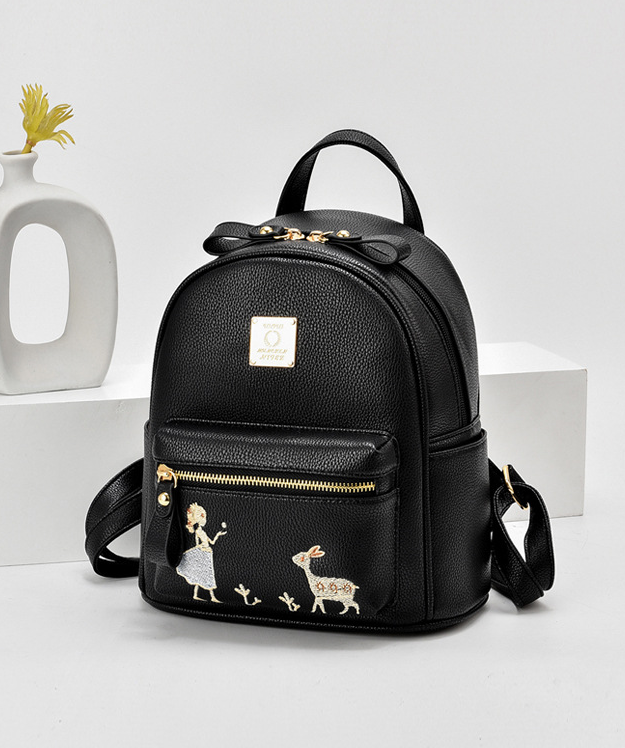 Stylish Mini Backpack - White