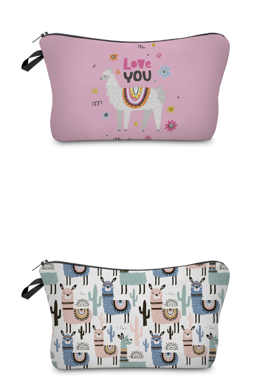 3D Llama Cosmetic Bag 9