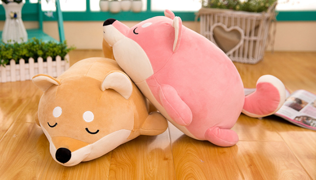 Shiba Inu Plush Toy Pink