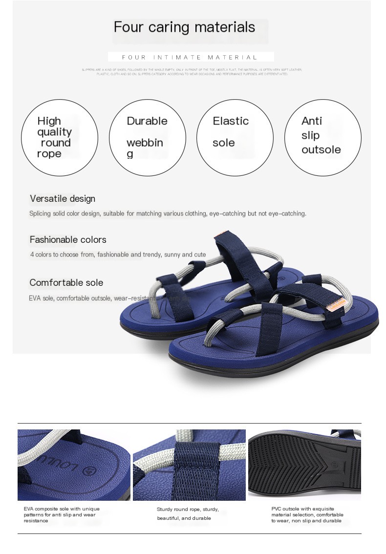 Men's Slippers Velcro Image 4