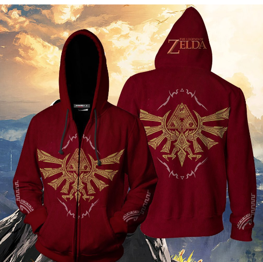 3D Anime Printed Zip-Up Hoodie Image 1