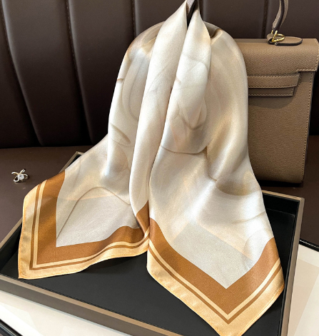 Vanguard Silk Scarf - Capuchino Color