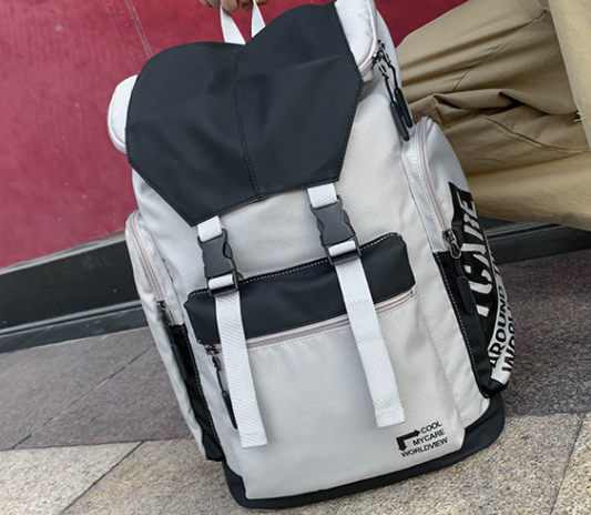 Tooling Style Flap Backpack - Black
