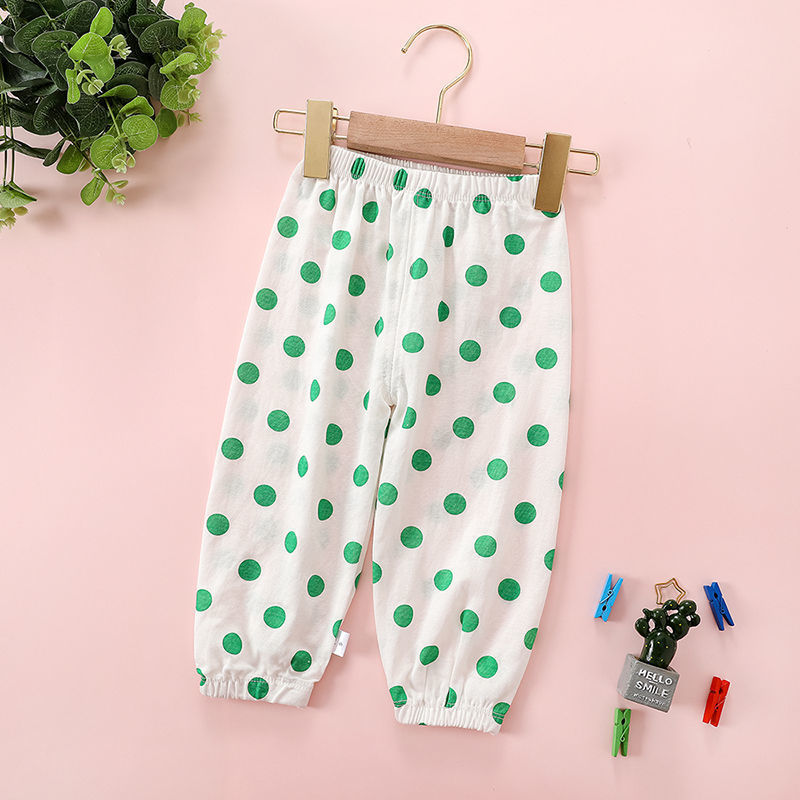 Girls Cotton Flower Cute Printed Trousers 2