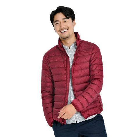 Men's Lightweight Down Jacket Back View