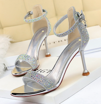 Rhinestone Sandals Image 4