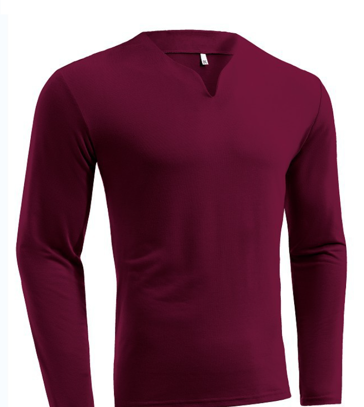 Men's Long Sleeve V-Neck T-Shirt 3