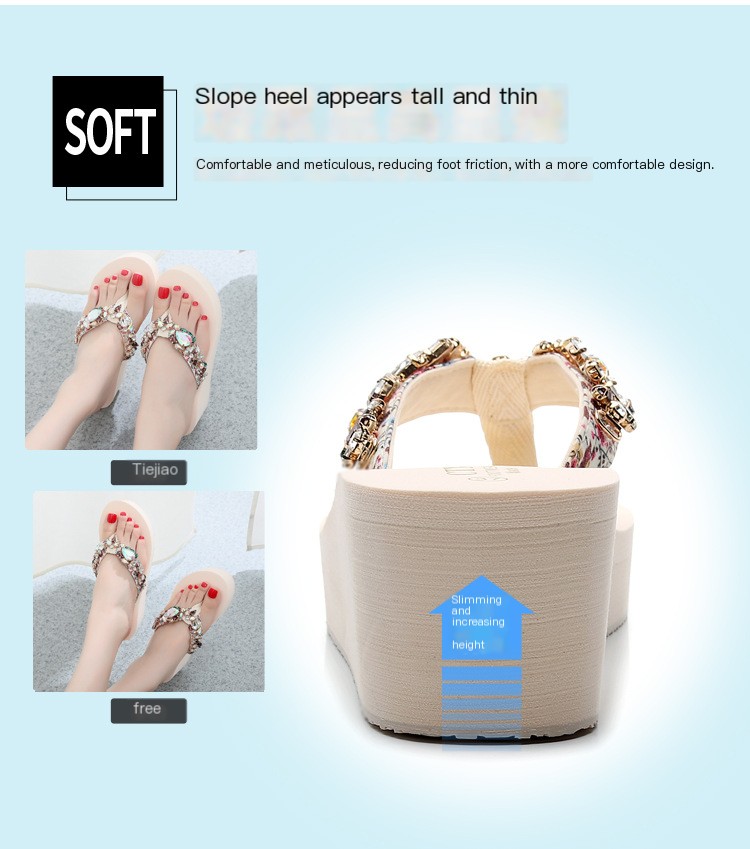 Herringbone Rhinestone Slippers 8