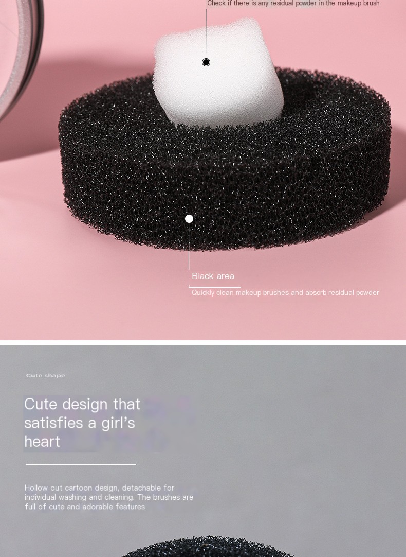 Makeup Brush Cleaning Box - Cat
