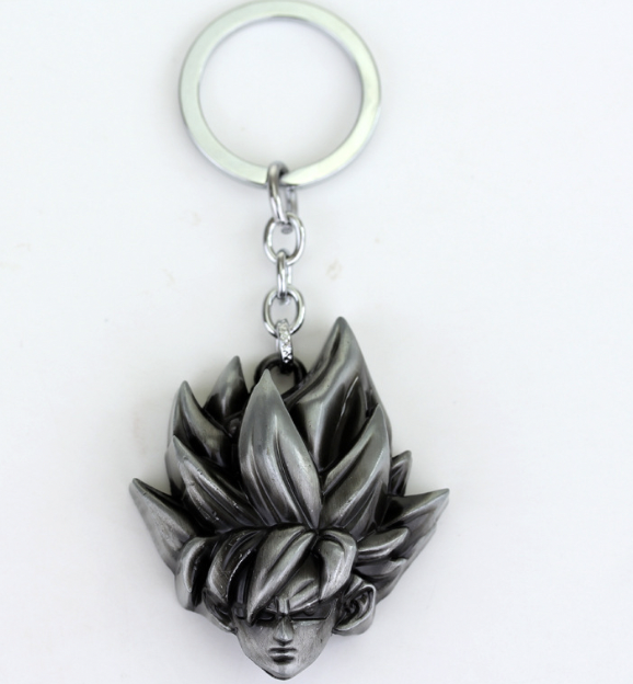 Super Saiyan Keychain Silver