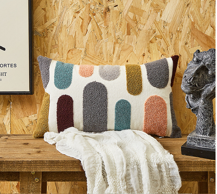 Embroidered Seaside Cushion