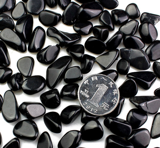Natural Obsidian Gravel 7-9mm