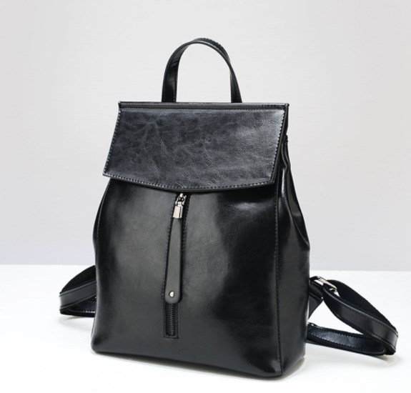 Vintage PU Leather Backpack in Brown
