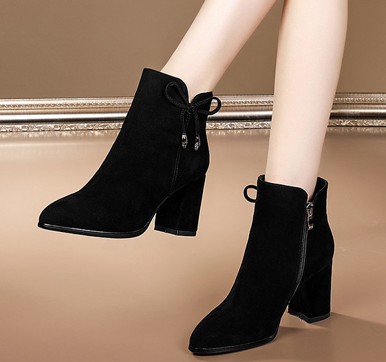 Winter High Heeled Ankle Boots - Image 2