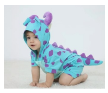 Sulley Monsters Inc. Baby Romper Costume image