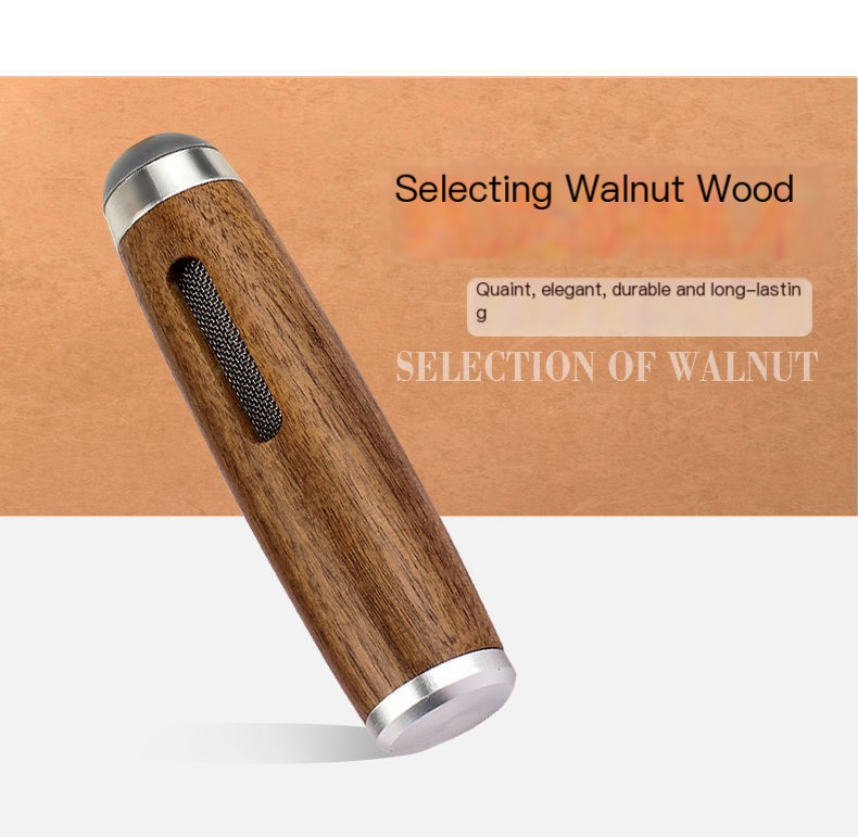 Portable Walnut Wood Ashtray 2