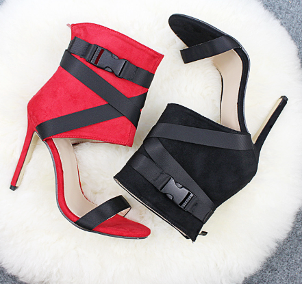 Open-toe cross-strap ultra-high heels image 2