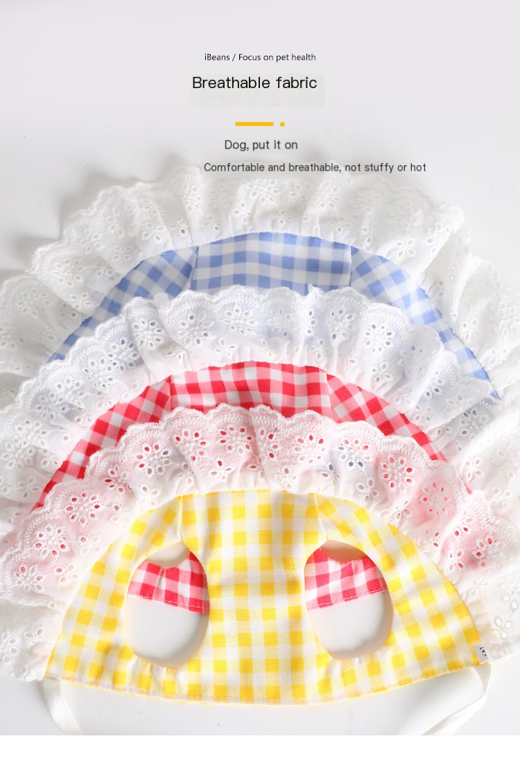 Summer Lace Faux Paw Corgi Teddy Sun Hat - Image 4