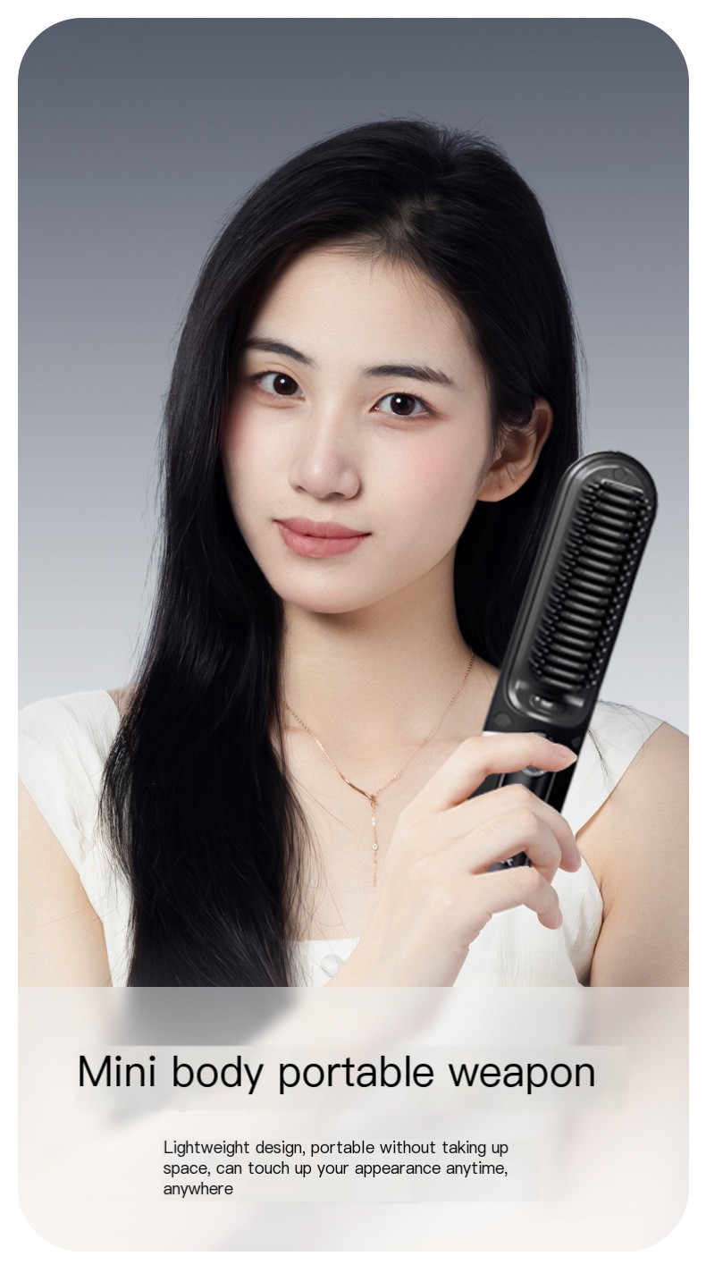 Ionic Hair Straightener Brush Image 3