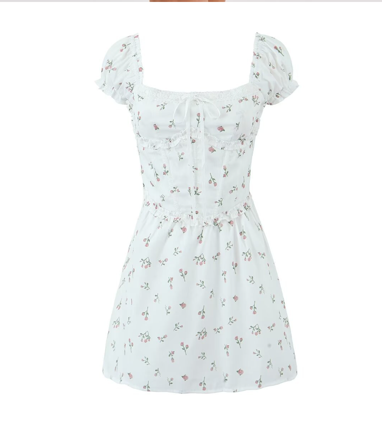 Penélope Floral Bustier Dress Image 3