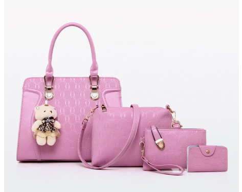 Women's Solid Color Bag Set Image 1