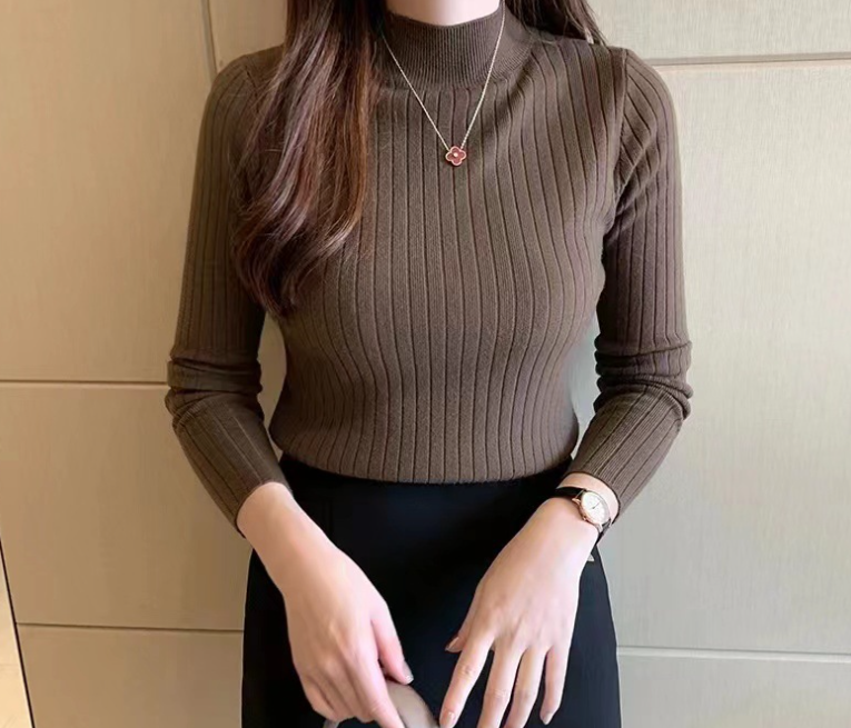 Sexy high neck slim short tie up top