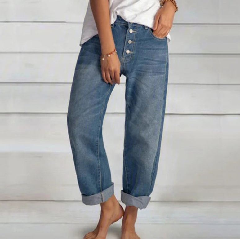 Women's Denim Straight Pants 2