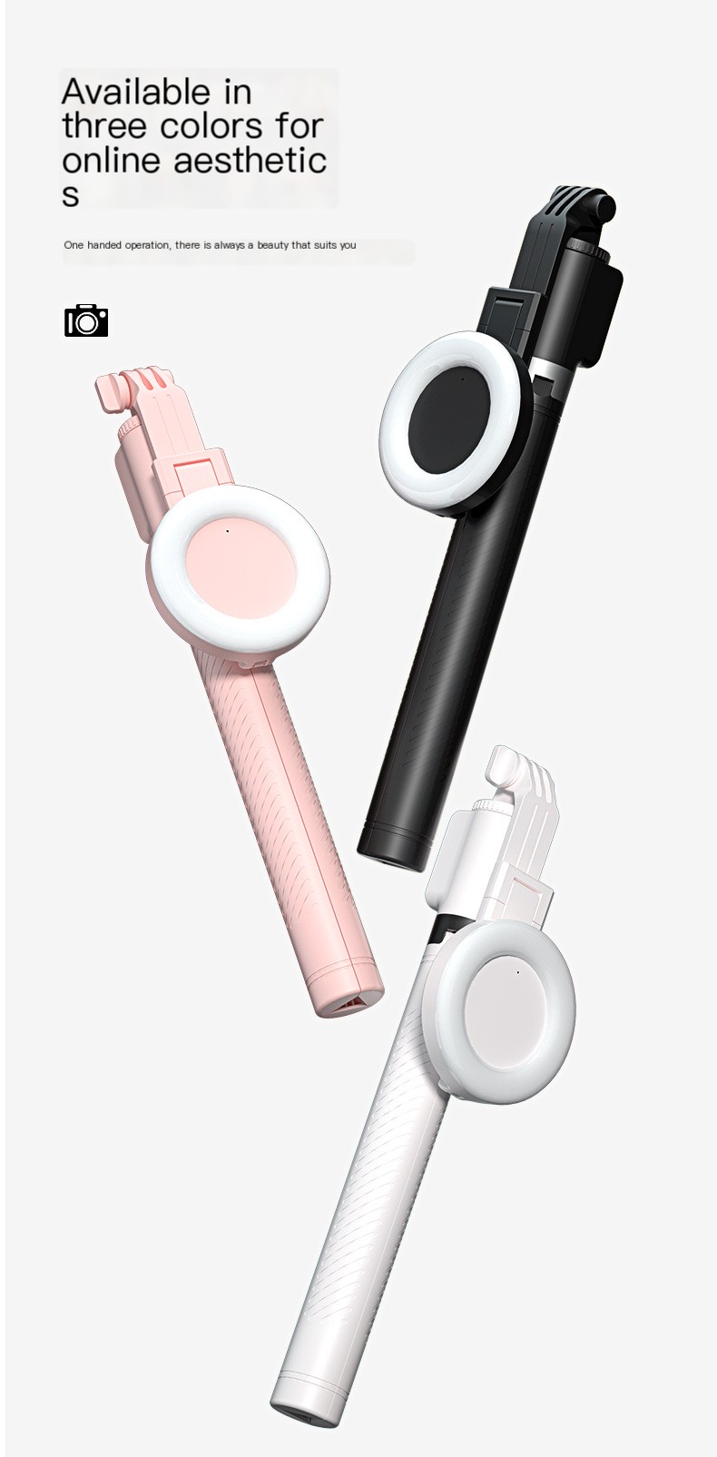 BT12 Selfie Stick Image 15