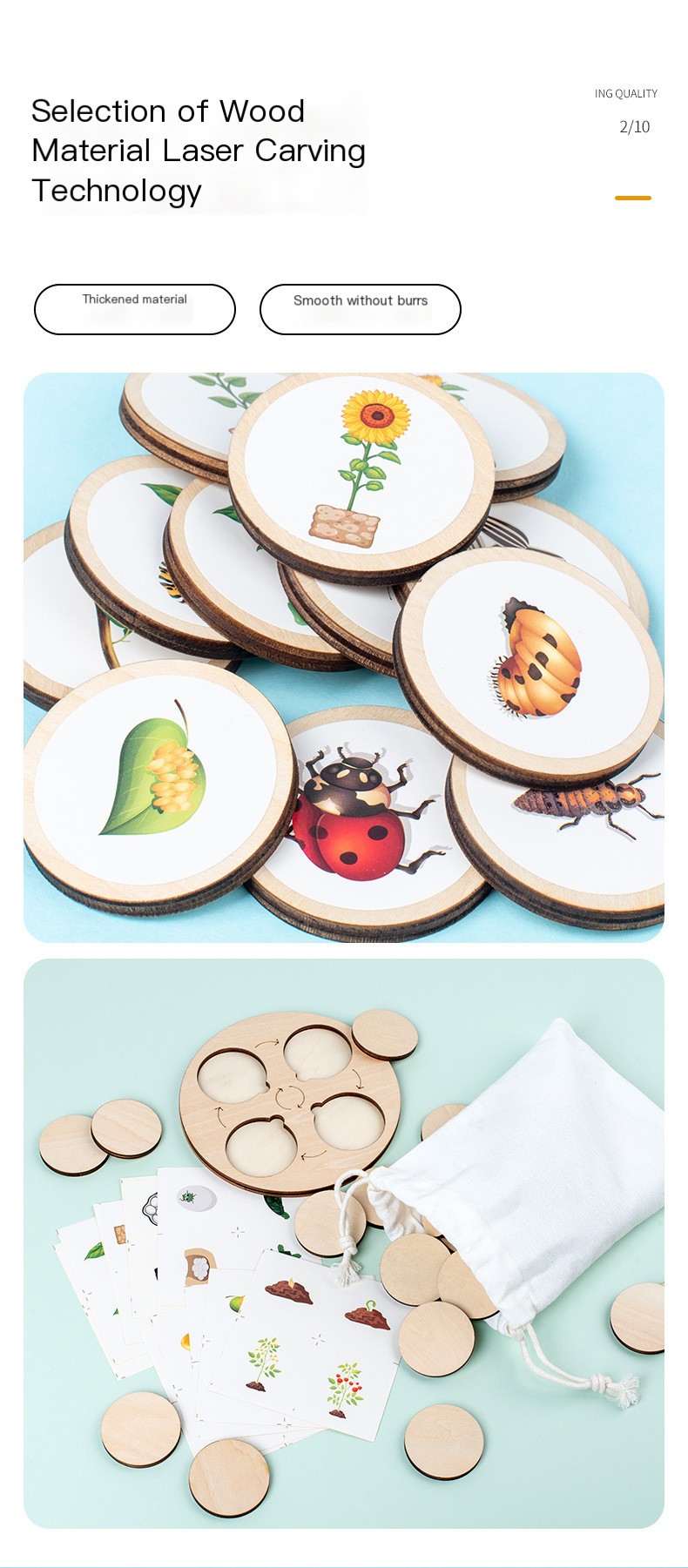 Montessori Wooden Puzzle Image 2