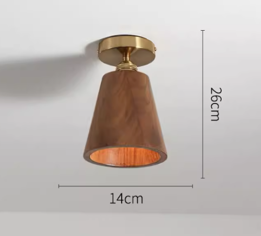 Wooden Ceiling Light in Kitchen