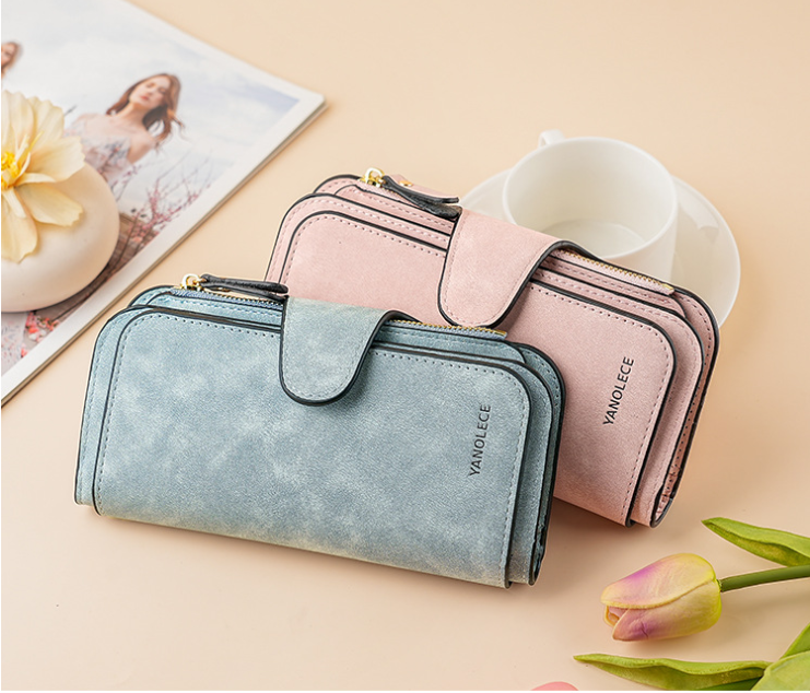 Women's Long Wallet with Buckle