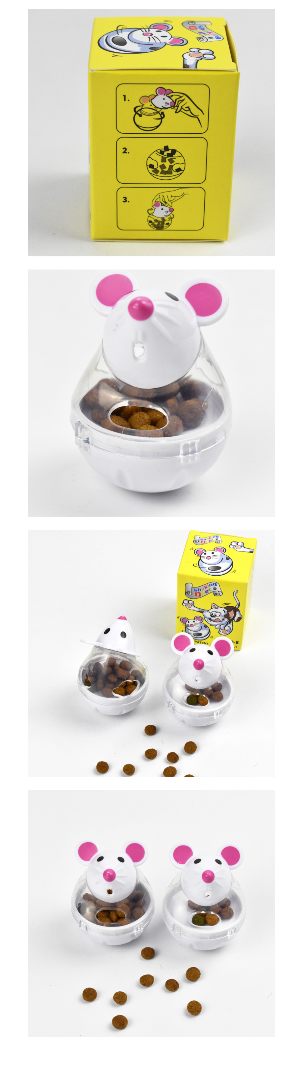 Mice Leak Food Toy - White